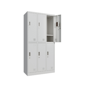 Метален шкаф - гардероб с 6 отделения > Мебели от метал>Метални гардероби - Image 3