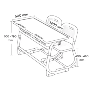 Регулируем ученически комплект SMART DUO UP > Училища>Ученически комплекти - Image 4