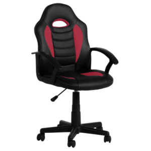 Работен стол Carmen 7526 - черно-червен