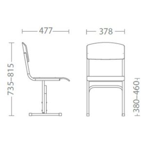 Регулируем ученически стол Tina E-274 > Училища>Училищни столове - Image 2