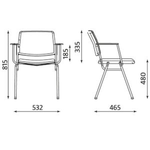 Isit Arm black V > Офис столове>Конферентни столове - Image 3
