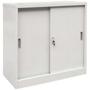 chairshop.bg предлага Нисък метален офис шкаф с плъзгащи врати | Комфорт и дизайн защото ние знаем какво е важно за Вас.