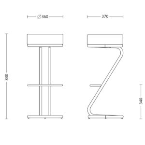 Zeta Chrome > ХоРеКа>Бар столове - Image 3