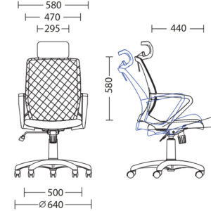 Fly HB Black > Офис столове>Работни столове - Image 3