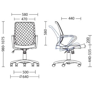 Fly black > Офис столове>Работни столове - Image 4