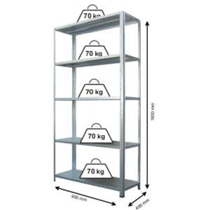 Стелаж FX 900/400/1800 > Мебели от метал>Стелажи - Image 2