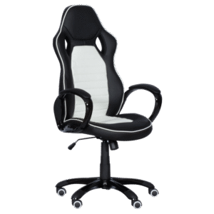 Геймърски стол Carmen 7502 - бял-черен