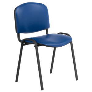 Посетителски стол Carmen 1131 LUX - тъмносин