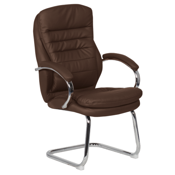 Посетителски стол Carmen 6154 - кафяв