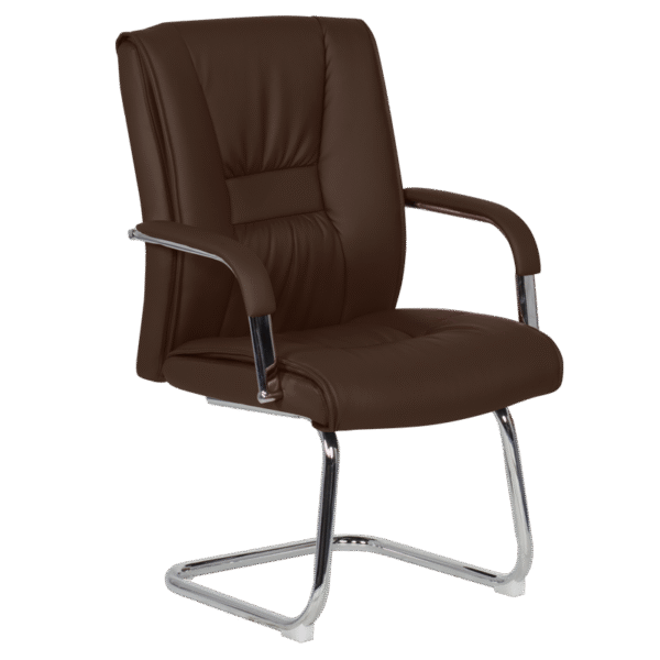 Посетителски стол Carmen 6540 - кафяв