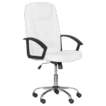 Президентски офис стол Carmen 6076 - бял