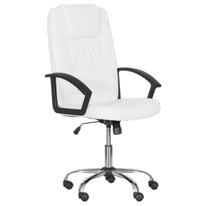 Президентски офис стол Carmen 6076 - бял