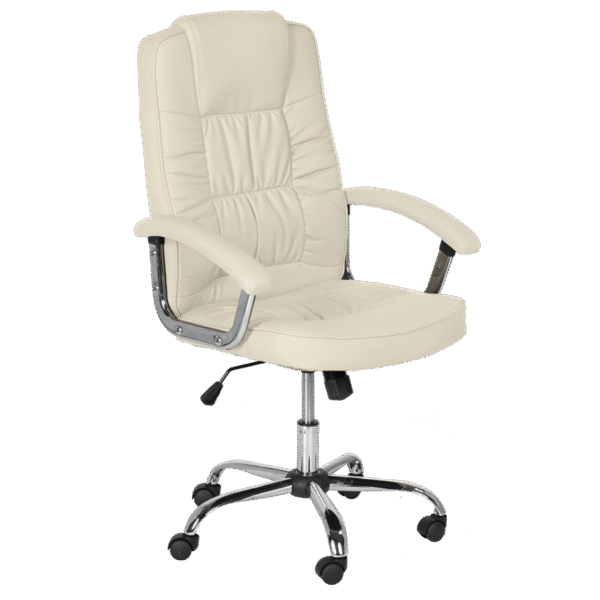 Президентски офис стол Carmen 6081 - крем Президентски офис стол Carmen 6081 - крем