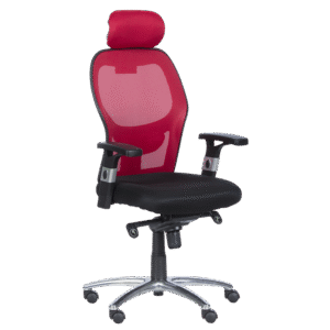 Ергономичен стол Carmen 7520 - черен - червен