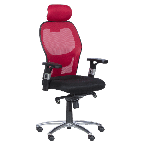 Ергономичен стол Carmen 7520 - черен - червен