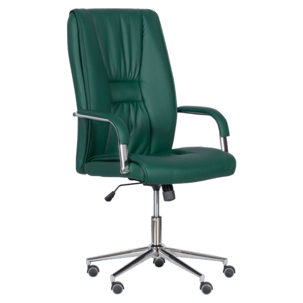 Президентски офис стол Carmen 6500-1 - маслено зелен