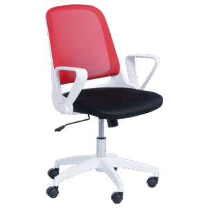 Работен стол Carmen 7033 - червено - черен