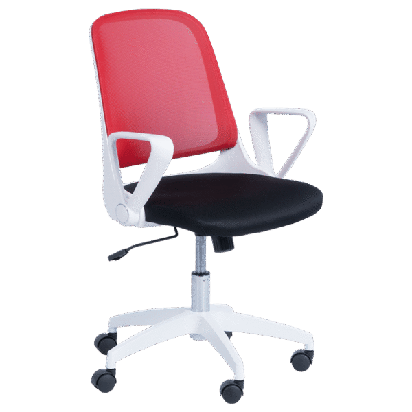 Работен стол Carmen 7033 - червено - черен