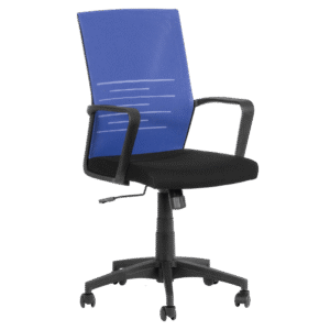 Работен офис стол Carmen 7041 - черен - син