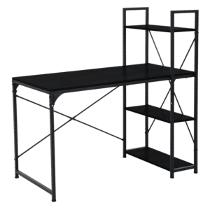 Бюро с етажерка TUZLA - черен