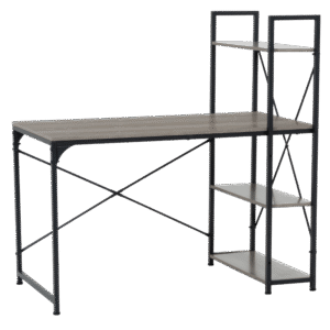 Бюро с етажерка TUZLA - сив дъб