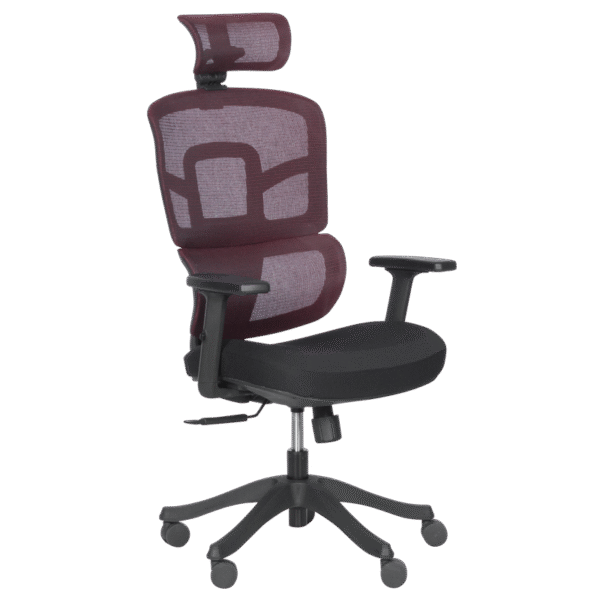 Ергономичен стол Carmen 7582 - червен-черен