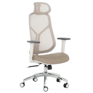 Ергономичен стол Carmen 7901 W еко кожа - кафе