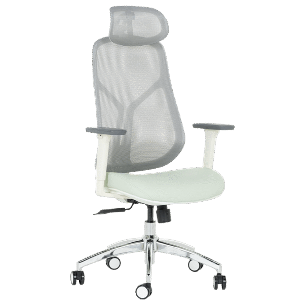 Ергономичен стол Carmen 7901 W еко кожа - сив-светлозелен Ергономичен стол Carmen 7901 W еко кожа - сив-светлозелен