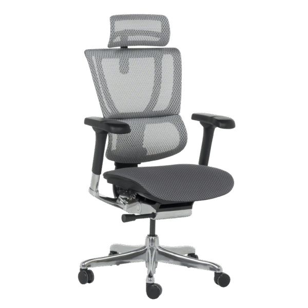 Ергономичен стол ERGOHUMAN IOO ELITE 2 - черна рамка - сив Ергономичен стол ERGOHUMAN IOO ELITE 2 - черна рамка - сив