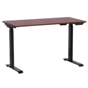 Ергономично бюро с регулиране на височината Carmen CR-119 - махагон-черен