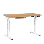 Ергономично регулируемо бюро Carmen CR- 4825 - бук-бял