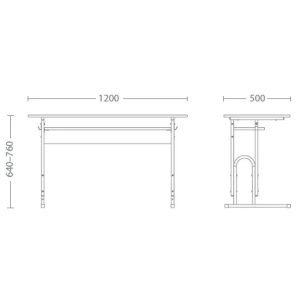 Регулируемо ученическо бюро Е-174 > Училища>Училищни маси - Image 2