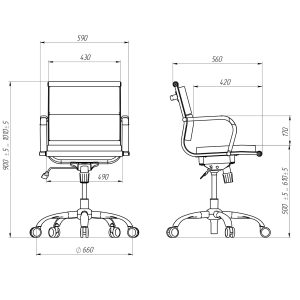 Slim FX LB ECO 70 > Офис столове>Мениджърски столове - Image 2