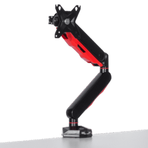 Геймърска стойка за монитор с газов амортисьор Carmen CR-530 - черно - червена