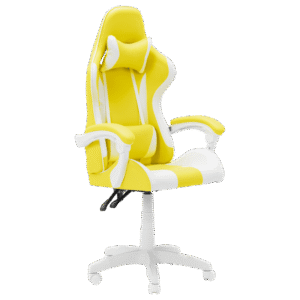 Геймърски стол Carmen 6311 - бял - жълт
