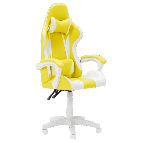 Геймърски стол Carmen 6311 - бял - жълт Геймърски стол Carmen 6311 - бял - жълт