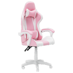 Геймърски стол Carmen 6311 - бял - розов