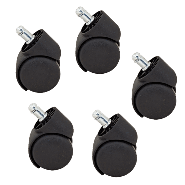 Комплект полипропиленови колела за офис стол 5 бр.