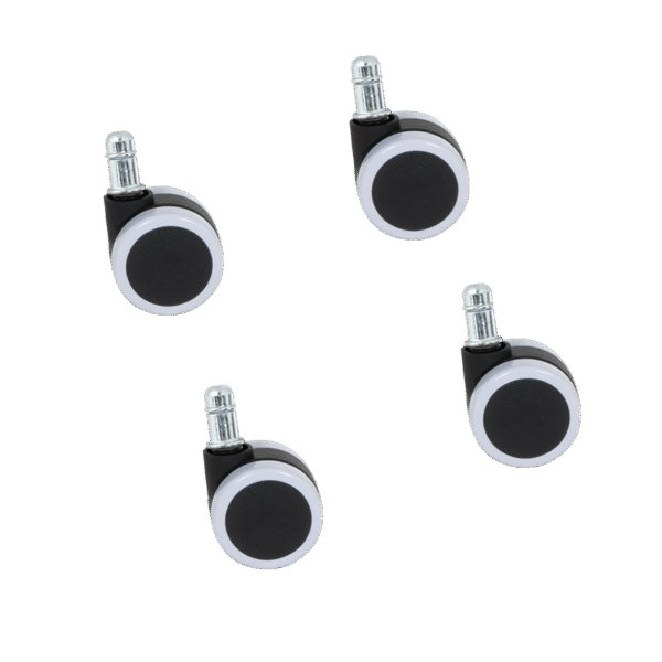 Комплект колела за посетителски стол модел 1702-1710 4 бр. - бели