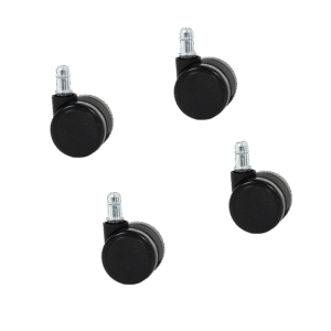 Комплект колела за посетителски стол модел 1702-1710 4 бр. - черни