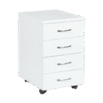 Офис контейнер с 4 чекмеджета Премиум - бял