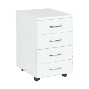 Офис контейнер с 4 чекмеджета Премиум - бял