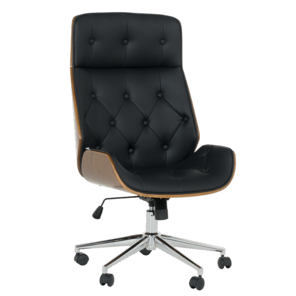Офис кресло Carmen 6407 - орех-черен