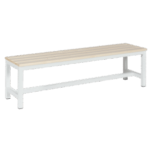 Пейка за съблекалня Carmen 150-1 - 150x40.5x42.5 см - бяла