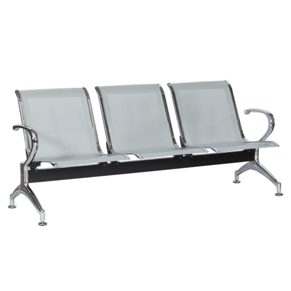 Посетителска пейка с 3 места Carmen CR-1030-3 - сребърна Посетителска пейка с 3 места Carmen CR-1030-3 - сребърна