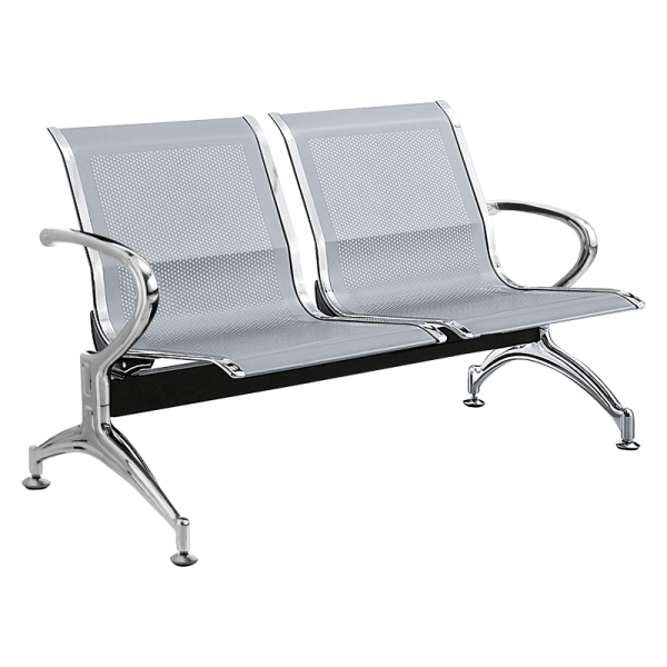 Посетителска пейка с 2 места Carmen CR-1030-2 - сребърна Посетителска пейка с 2 места Carmen CR-1030-2 - сребърна