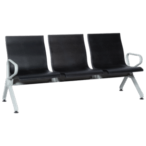 Посетителска пейка с 3 места Carmen CR-1037-3 - черна