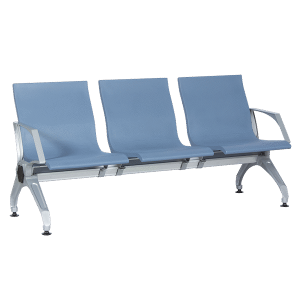 Посетителска пейка с 3 места Carmen CR-1034-4 - синя