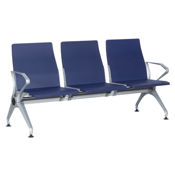 Посетителска пейка с 3 места Carmen CR-1036-3 - синя