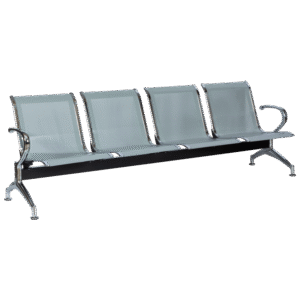 Посетителска пейка с 4 места Carmen CR-1030-4 - сребърна